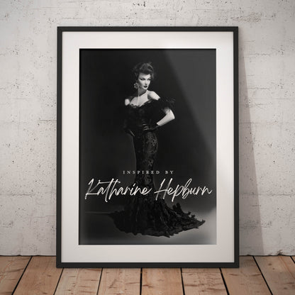 »Katharine Hepburn in Mermaid Gown« poster