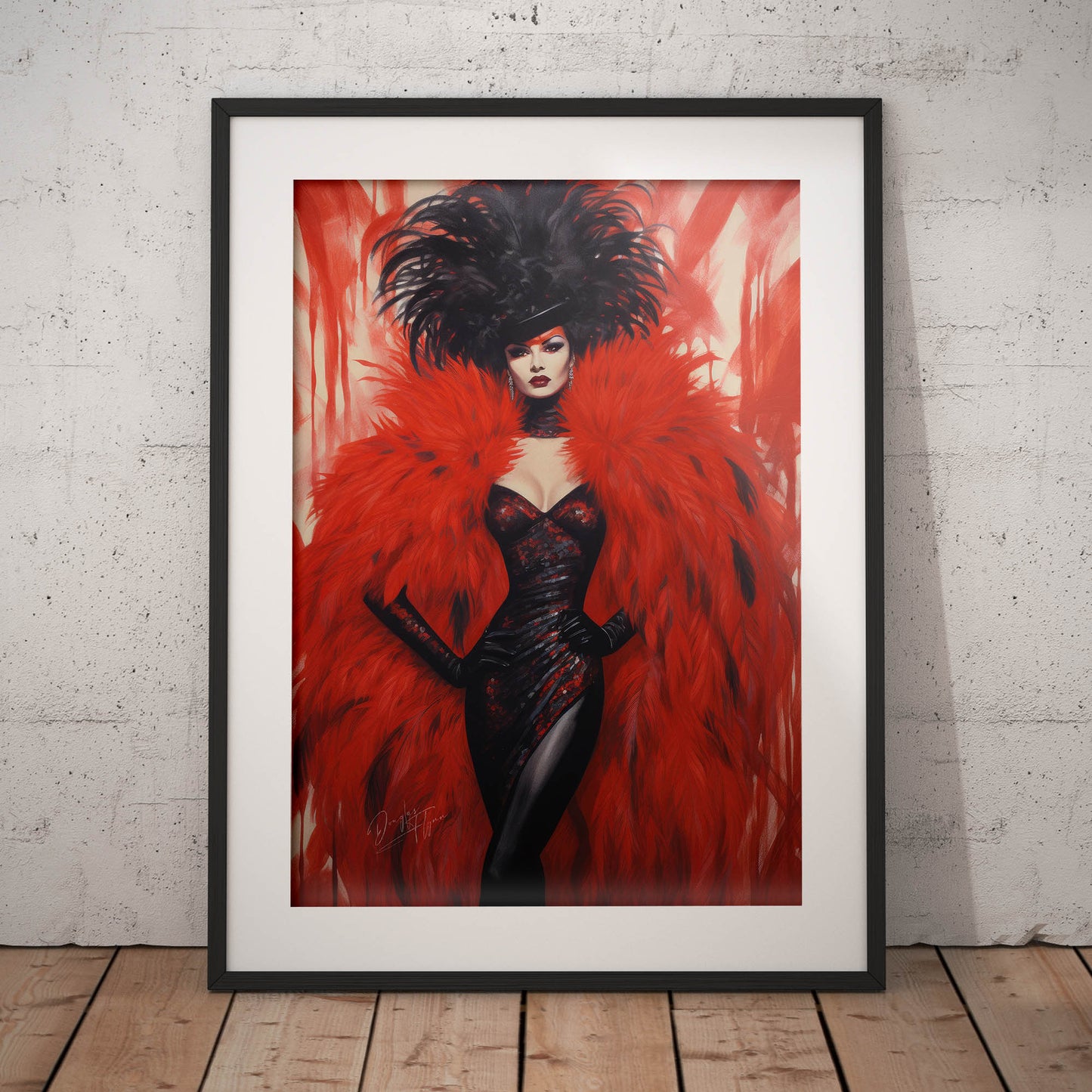 »Hollywood Red Carneval Girl 1«