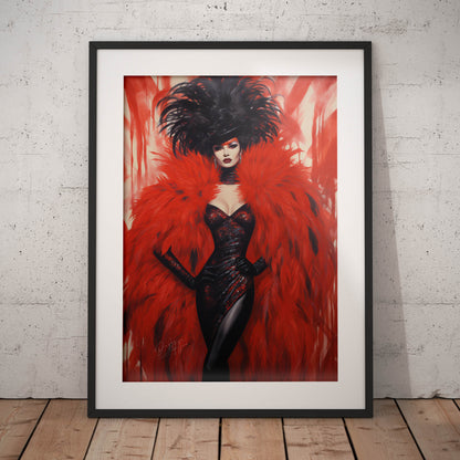 »Hollywood Red Carneval Girl 1«