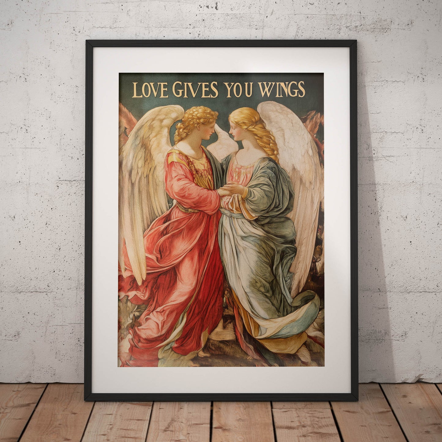 »Love Gives You Wings« romantisk poster