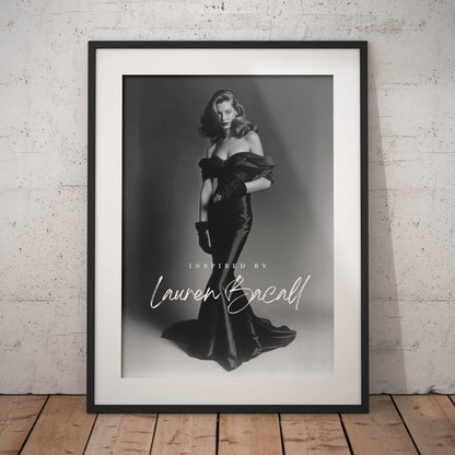 »Lauren Bacall in Mermaid Gown« poster