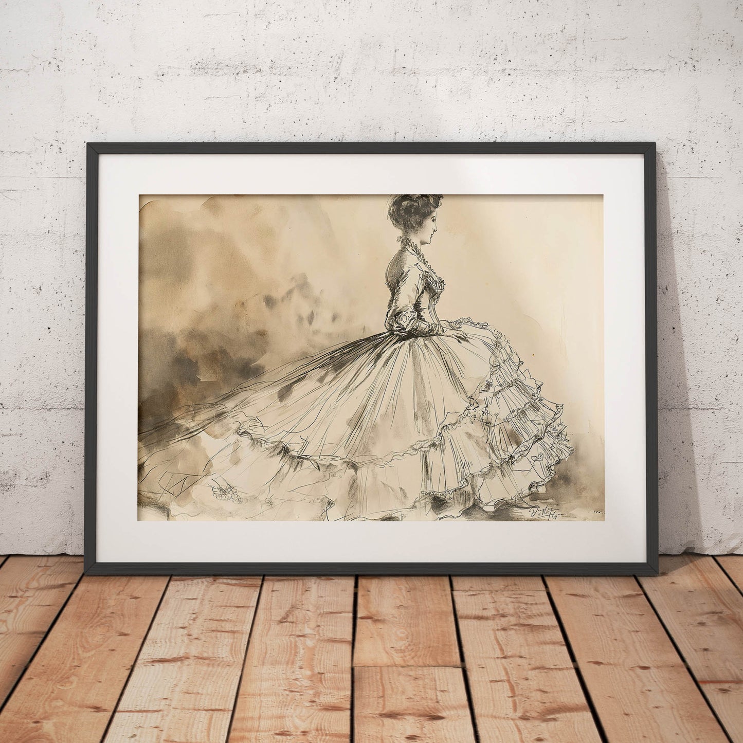 Baroque Inspired Embroidered Petticoat