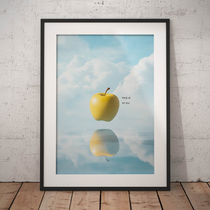 »This Is Not Real«. arty poster
