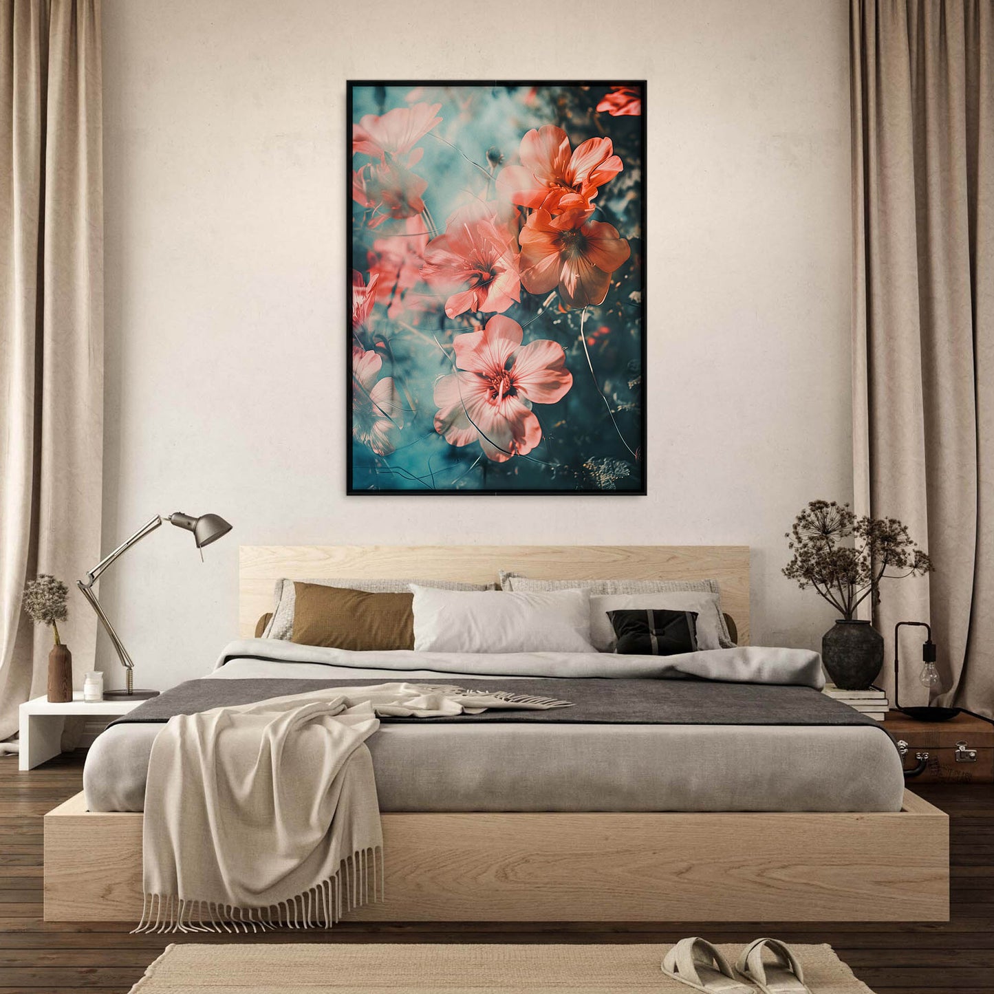 »Wind-Swept Blossoms«, poster i fri fotografisk stil