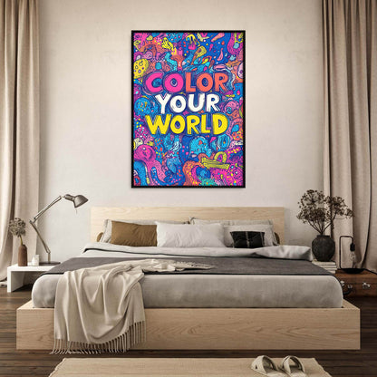 »Color Your World« arty poster