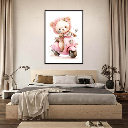 »Teddy On a Vespa« barnposter