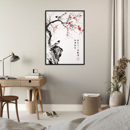 »Cherry Bloom and a Bird« poster