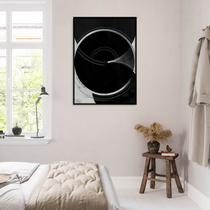 »Circles in Parallels«, poster med abstrakta former