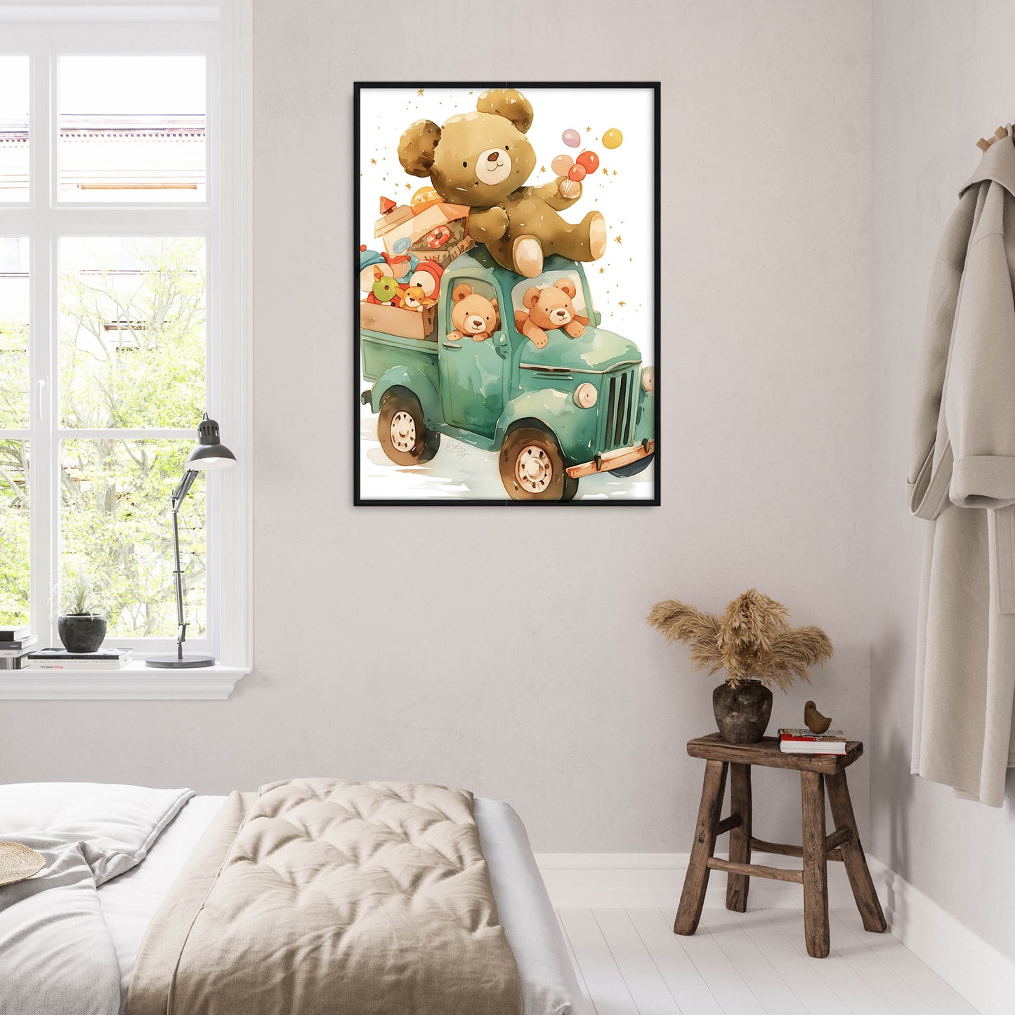 »Teddy and Truck« barnposter