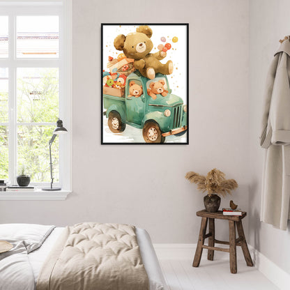 »Teddy and Truck« barnposter