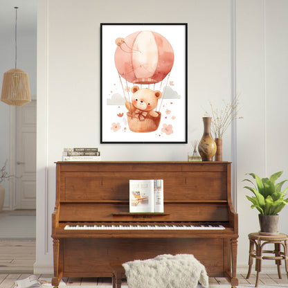 »Teddy in Hot Air Balloon« barnposter