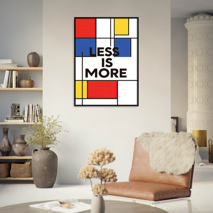 »Less Is More« arty poster