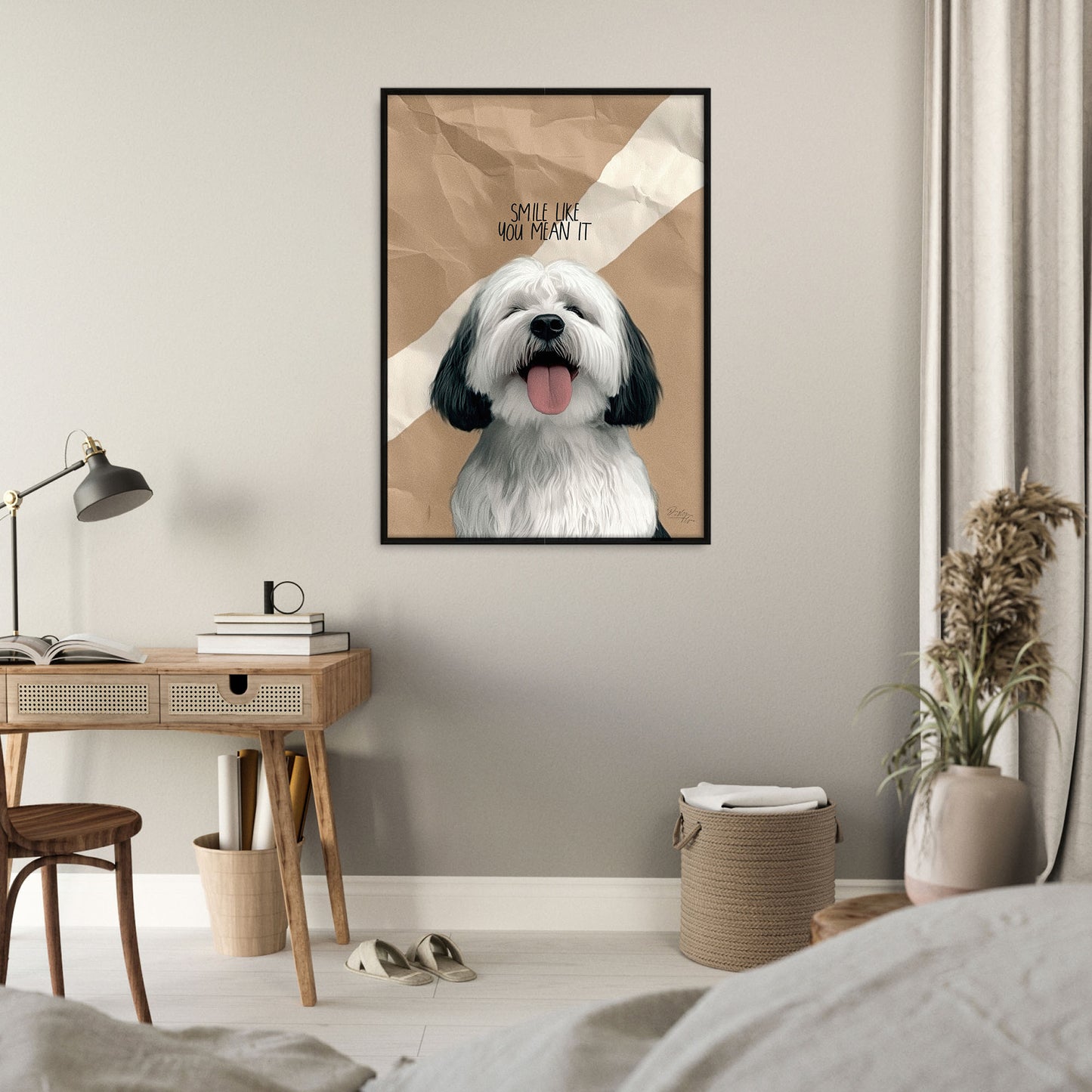 »Smile Like You Mean It« arty hundposter