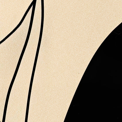 »Winding Lines«, poster med abstrakta former