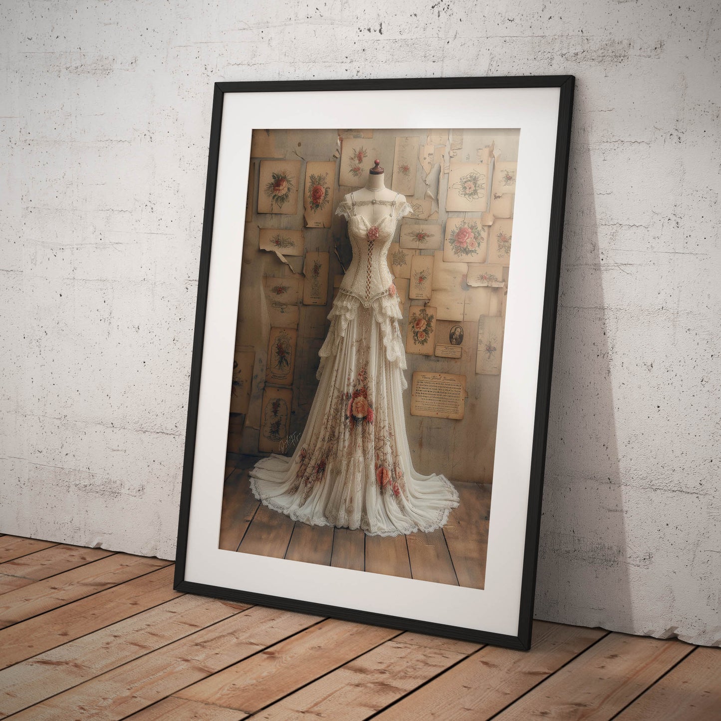 »Vintage Wedding Gown« poster