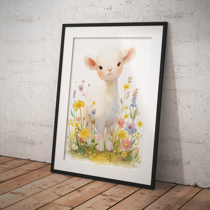 »Adorable Lamb« barnposter