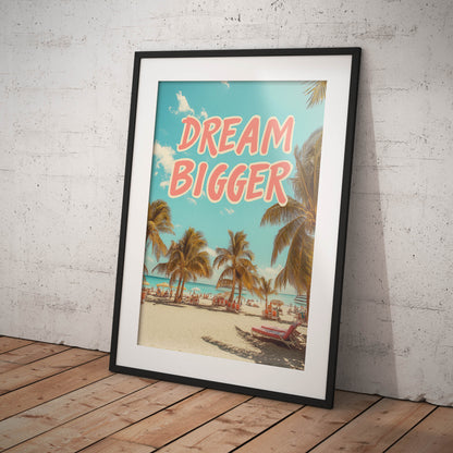 »Dream Bigger« satirisk poster