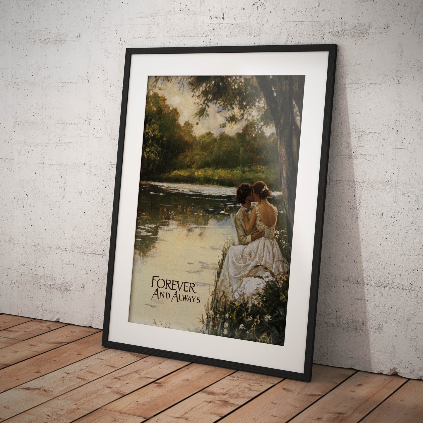 »Forever and Always« romantisk poster
