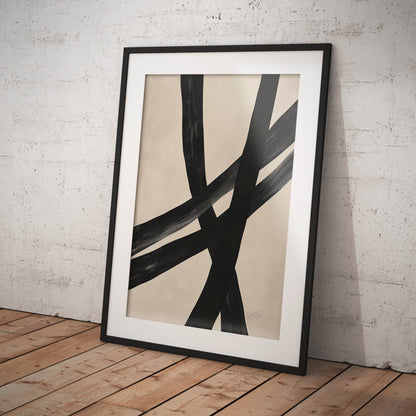»Crossroads Abstract«, poster med abstrakta former
