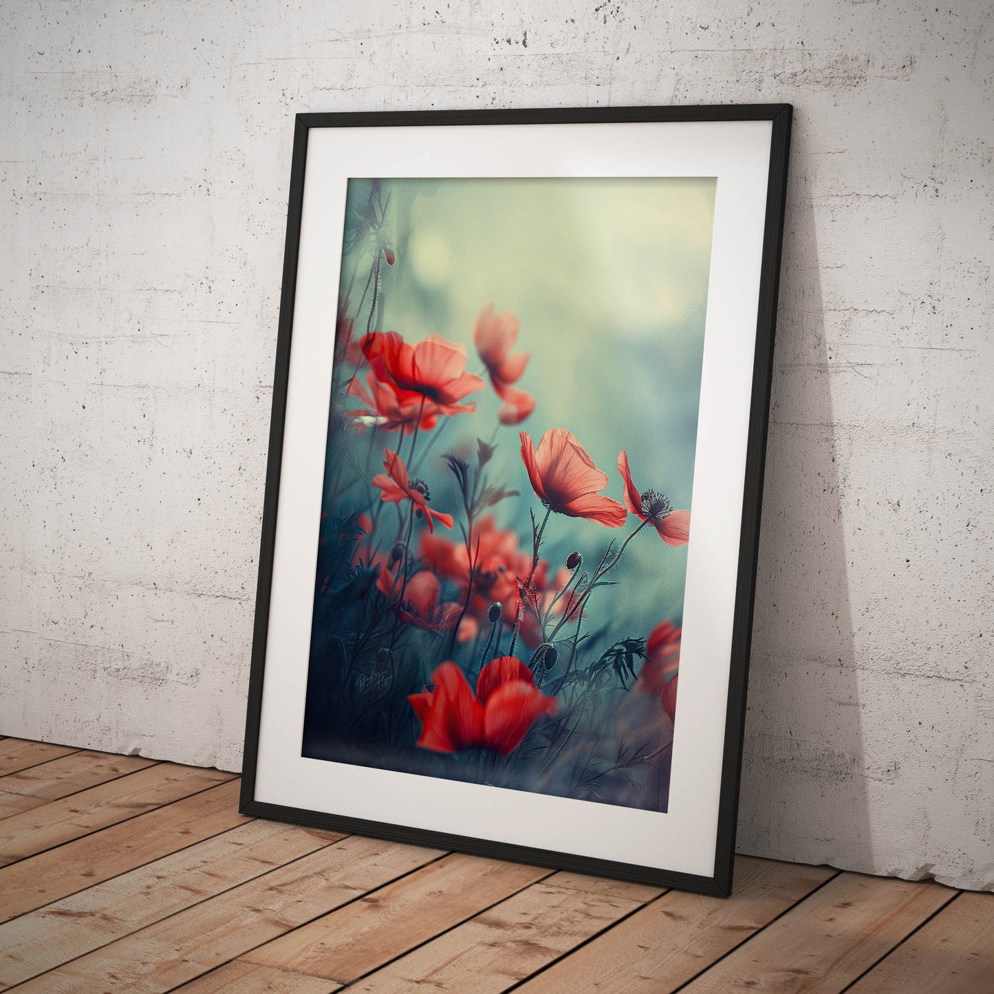 »Floral Symphony«, poster i fri fotografisk stil