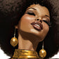 »Glamorous Gold Sequin Embellished Halter-Neck Jumpsuit, 1970s«