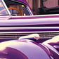 »Deep purple 1940s Convertible Coupe vintage car«