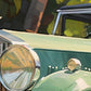 »Emerald green 1920s vintage car«
