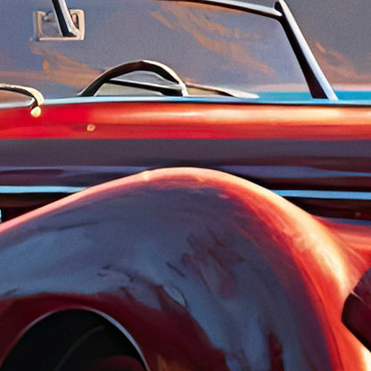 »Wine red 1940s Delahaye vintage car «