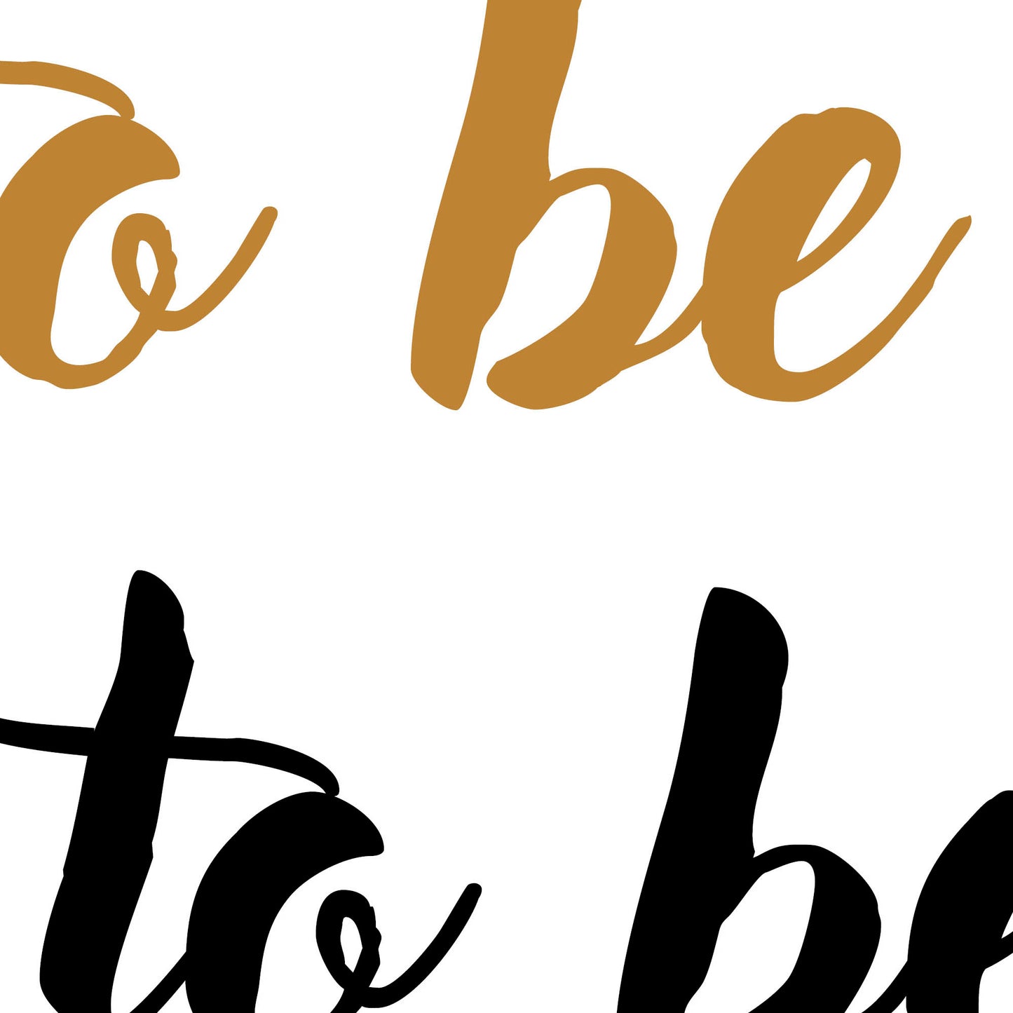 »You don't have to be perfect«