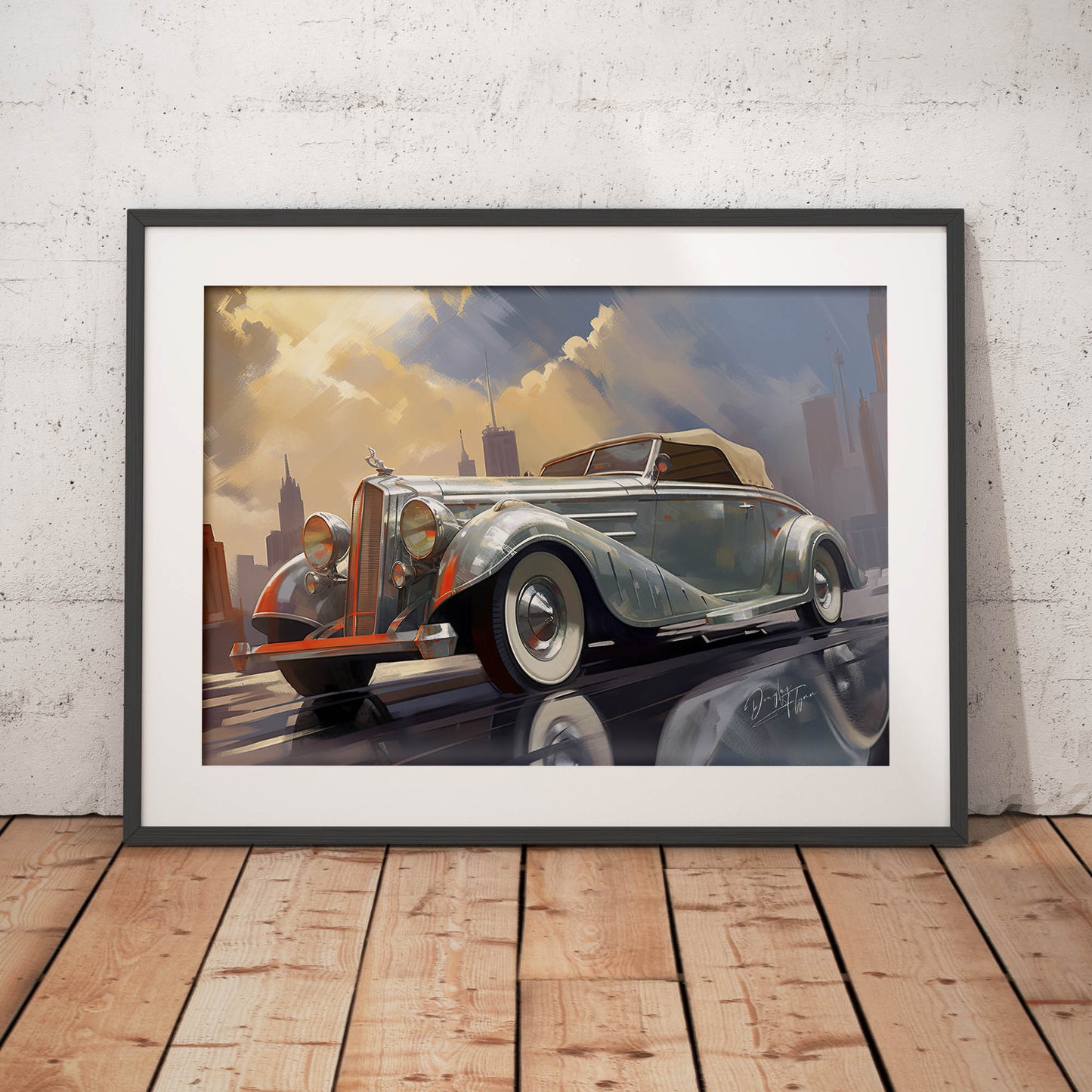 »Silver 1930s Pierce-Arrow Silver Arrow vintage cabriolet«