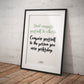 »Don't compare yourself to others«