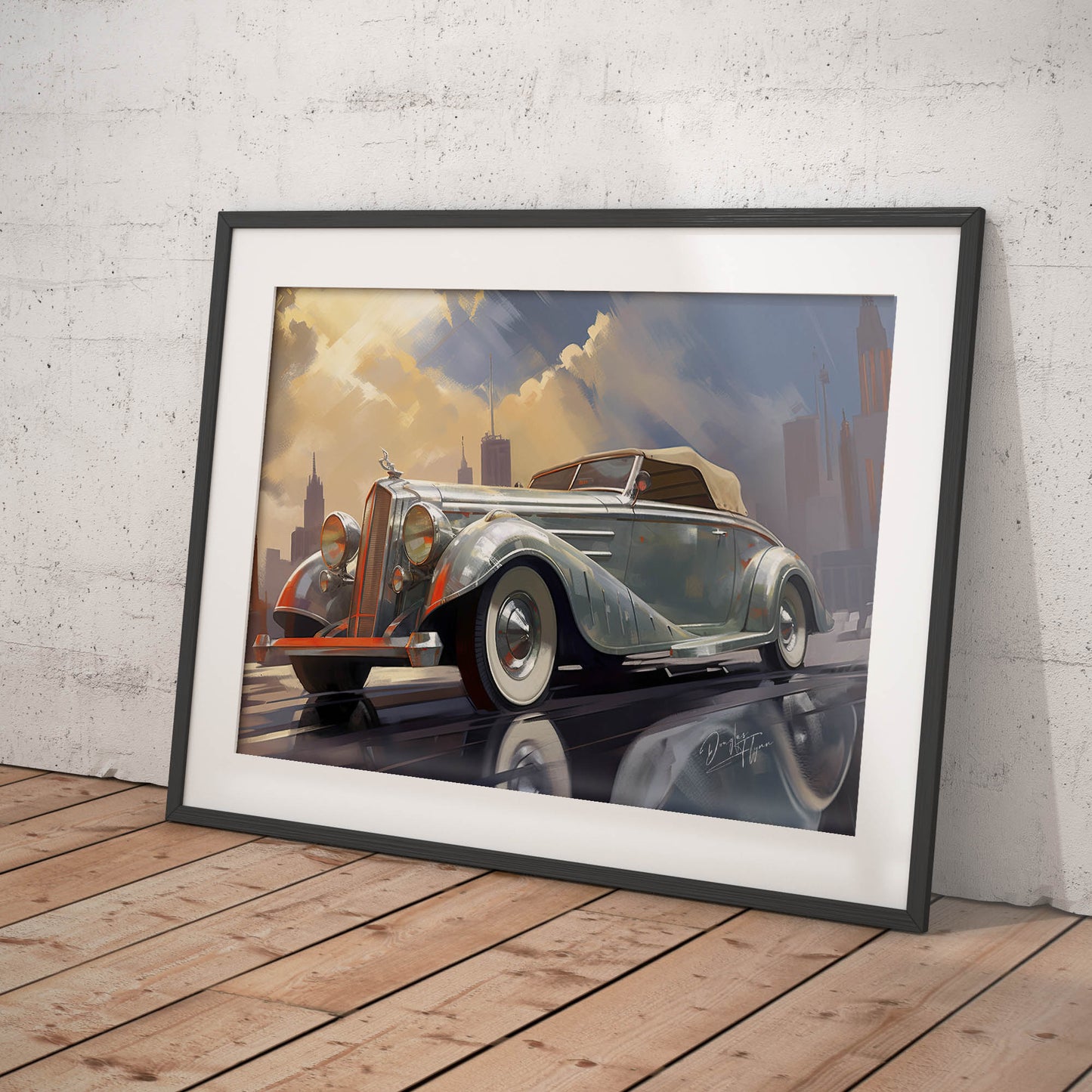 »Silver 1930s Pierce-Arrow Silver Arrow vintage cabriolet«