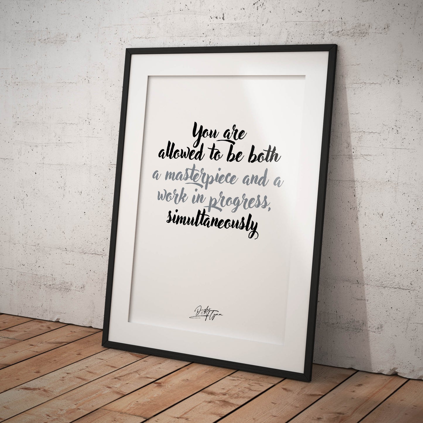 »You are allowed to be both«