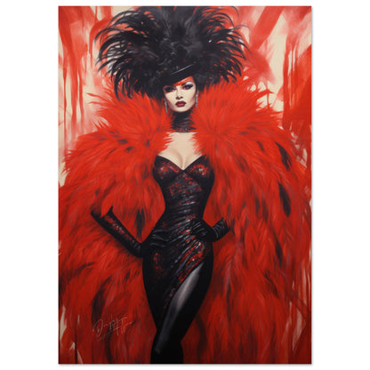 »Hollywood Red Carneval Girl 1«