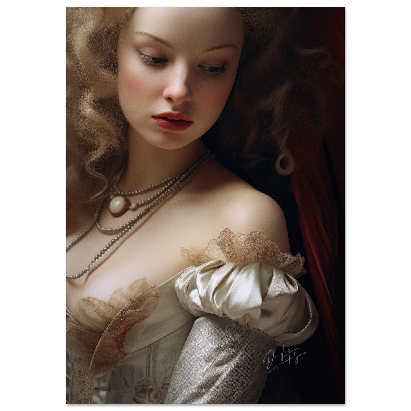 »Anne Rococo Girl Portrait 4«