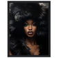 »Elegant Lady with Black Fur 1«