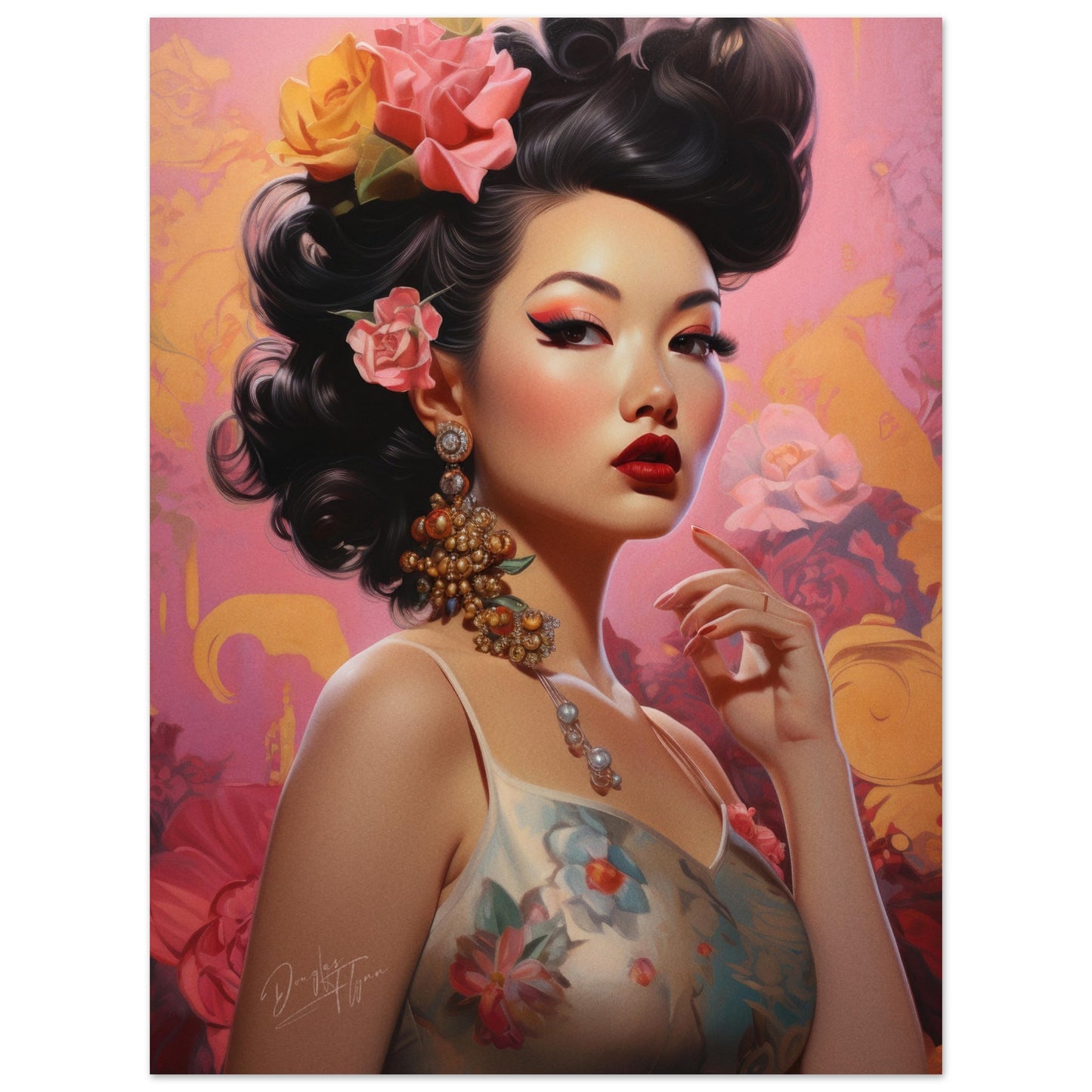 »Girl Oriental Pink Glamour«
