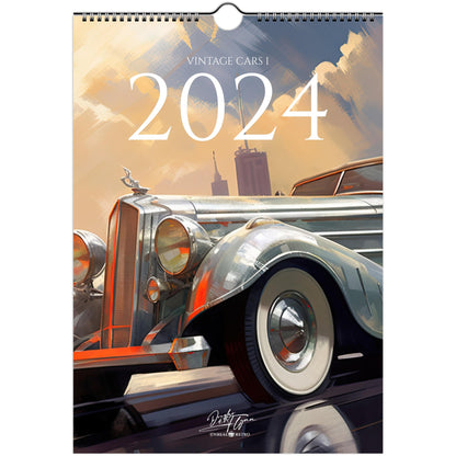 »Cars From the Past, 1«, Väggalmanacka 2024