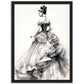 »Romantic Black and White Ruffled Sleeve Corseted Gown 1850s«