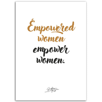»Empowered women«