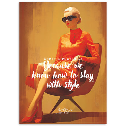 »Women empowerment. Because we know how to slay with style«