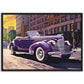 »Deep purple 1940s Convertible Coupe vintage car«