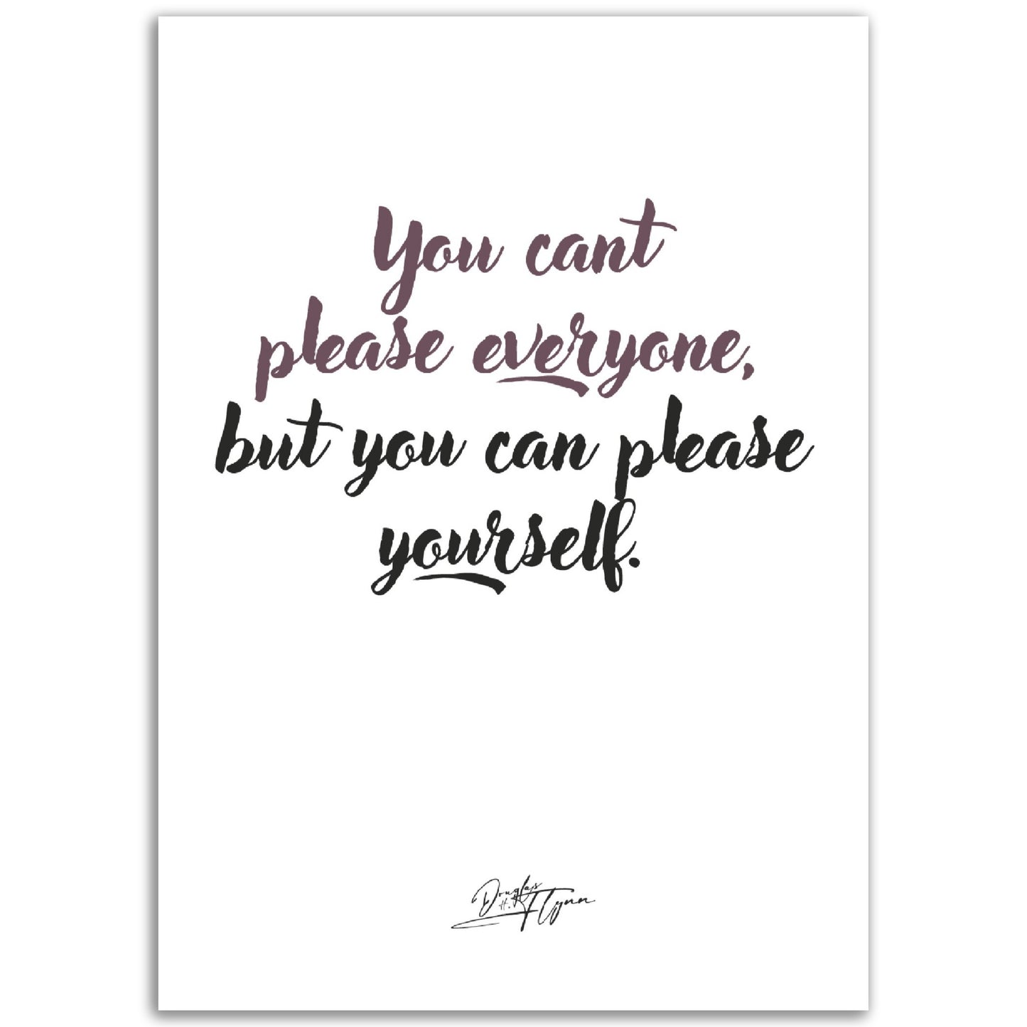 »You can't please everyone«