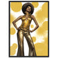 »Glamorous Gold Sequin Embellished Halter-Neck Jumpsuit, 1970s«