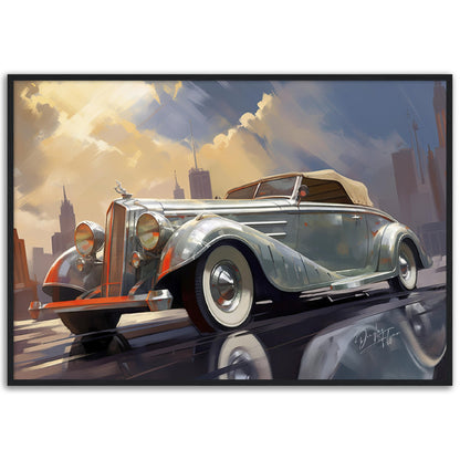 »Silver 1930s Pierce-Arrow Silver Arrow vintage cabriolet«