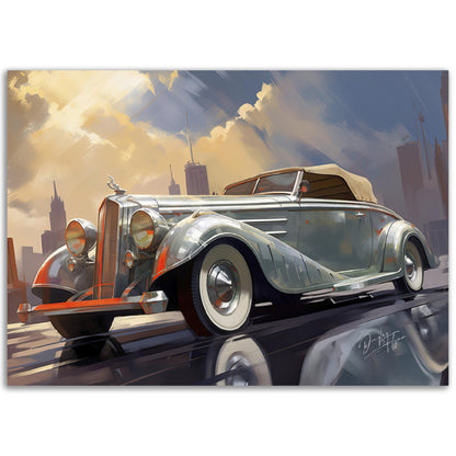 »Silver 1930s Pierce-Arrow Silver Arrow vintage cabriolet«