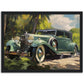 »Emerald green 1920s vintage car«