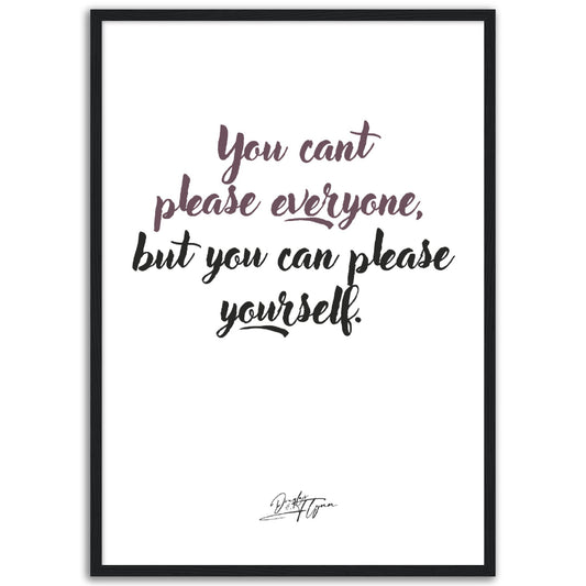 »You can't please everyone«