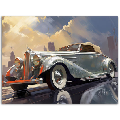 »Silver 1930s Pierce-Arrow Silver Arrow vintage cabriolet«