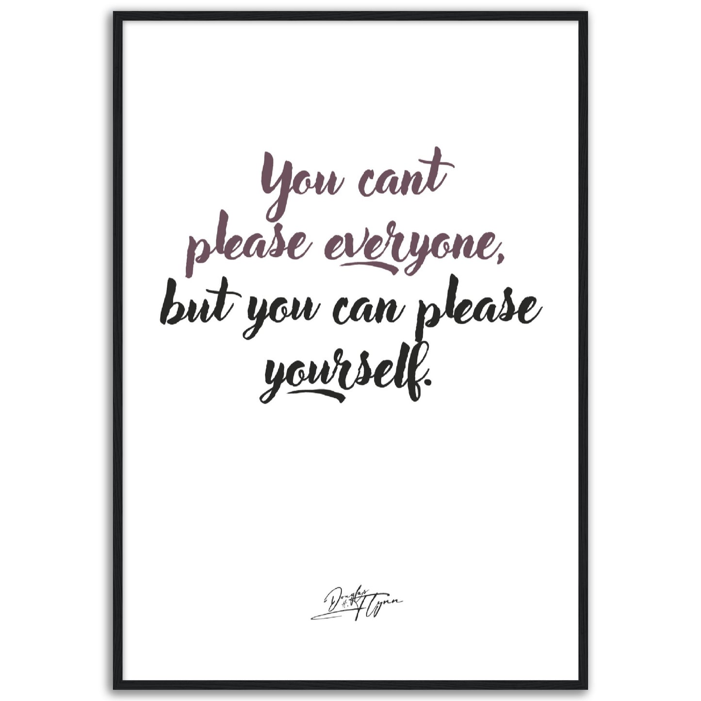 »You can't please everyone«